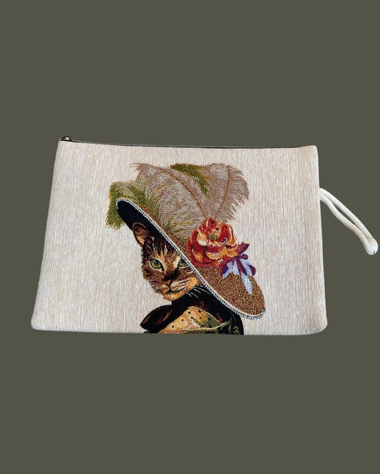 Clutch Çanta 'Leydi Kedi'